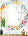 Diamond Retro X - Modern Round or Oval Wall Mirror - Triple C