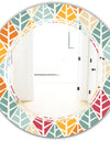 Diamond Retro X - Modern Round or Oval Wall Mirror - Triple C