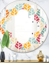 Diamond Retro X - Modern Round or Oval Wall Mirror - Quatrefoil