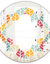 Diamond Retro X - Modern Round or Oval Wall Mirror - Quatrefoil