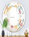 Diamond Retro X - Modern Round or Oval Wall Mirror - Space