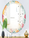 Diamond Retro X - Modern Round or Oval Wall Mirror - Triple C