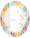 Diamond Retro X - Modern Round or Oval Wall Mirror - Triple C