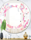 Diamond Retro VI - Modern Round or Oval Wall Mirror - Space