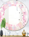 Diamond Retro VI - Modern Round or Oval Wall Mirror - Wave