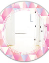 Diamond Retro VI - Modern Round or Oval Wall Mirror - Triple C