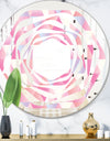 Diamond Retro VI - Modern Round or Oval Wall Mirror - Whirl