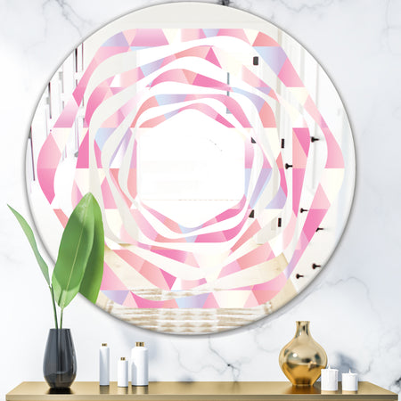 Diamond Retro VI - Modern Round or Oval Wall Mirror - Whirl