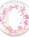 Diamond Retro VI - Modern Round or Oval Wall Mirror - Quatrefoil