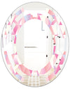 Diamond Retro VI - Modern Round or Oval Wall Mirror - Space