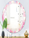 Diamond Retro VI - Modern Round or Oval Wall Mirror - Triple C
