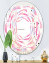 Diamond Retro VI - Modern Round or Oval Wall Mirror - Whirl