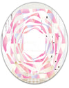 Diamond Retro VI - Modern Round or Oval Wall Mirror - Whirl