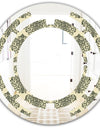 Abstract Design Retro Pattern III - Modern Round or Oval Wall Mirror - Space