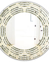 Abstract Design Retro Pattern III - Modern Round or Oval Wall Mirror - Wave