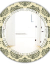 Abstract Design Retro Pattern III - Modern Round or Oval Wall Mirror - Triple C