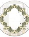 Abstract Design Retro Pattern III - Modern Round or Oval Wall Mirror - Quatrefoil