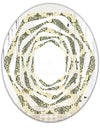 Abstract Design Retro Pattern III - Modern Round or Oval Wall Mirror - Whirl