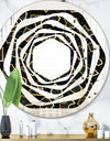 Gold Retro 80s - Modern Round or Oval Wall Mirror - Whirl