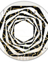 Gold Retro 80s - Modern Round or Oval Wall Mirror - Whirl