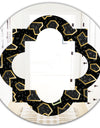 Gold Retro 80s - Modern Round or Oval Wall Mirror - Quatrefoil