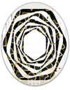 Gold Retro 80s - Modern Round or Oval Wall Mirror - Whirl