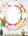 Geometrical Retro Design II - Modern Round or Oval Wall Mirror - Space