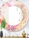 Geometrical Retro Design II - Modern Round or Oval Wall Mirror - Wave