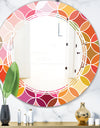 Geometrical Retro Design II - Modern Round or Oval Wall Mirror - Triple C