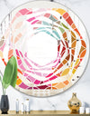Geometrical Retro Design II - Modern Round or Oval Wall Mirror - Whirl