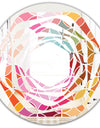 Geometrical Retro Design II - Modern Round or Oval Wall Mirror - Whirl