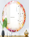 Geometrical Retro Design II - Modern Round or Oval Wall Mirror - Triple C