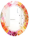 Geometrical Retro Design II - Modern Round or Oval Wall Mirror - Triple C