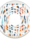 Retro Abstract Drops V - Modern Round or Oval Wall Mirror - Whirl