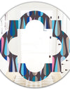 Retro Abstract Drops VIII - Modern Round or Oval Wall Mirror - Quatrefoil