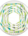 Retro Abstract Drops VI - Modern Round or Oval Wall Mirror - Whirl