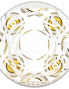 Circular Golden Pattern I - Modern Round or Oval Wall Mirror - Whirl