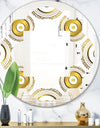 Circular Golden Pattern I - Modern Round or Oval Wall Mirror - Quatrefoil