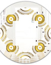 Circular Golden Pattern I - Modern Round or Oval Wall Mirror - Quatrefoil