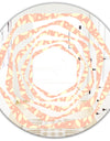 Retro Floral Pattern V - Modern Round or Oval Wall Mirror - Whirl