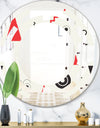 Triangular Retro Design III - Modern Round or Oval Wall Mirror - Space
