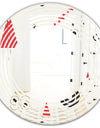 Triangular Retro Design III - Modern Round or Oval Wall Mirror - Wave