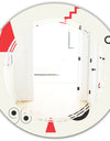 Triangular Retro Design III - Modern Round or Oval Wall Mirror - Triple C