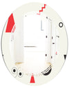 Triangular Retro Design III - Modern Round or Oval Wall Mirror - Triple C