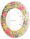 Tropical Gold Luxury Pattern I - Modern Round or Oval Wall Mirror - Wave
