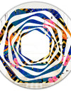 Abstract Retro Design IV - Modern Round or Oval Wall Mirror - Whirl