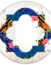Abstract Retro Design IV - Modern Round or Oval Wall Mirror - Quatrefoil