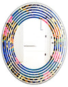 Abstract Retro Design IV - Modern Round or Oval Wall Mirror - Wave