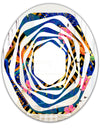 Abstract Retro Design IV - Modern Round or Oval Wall Mirror - Whirl