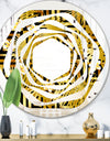 Modern gold luxury pattern - Modern Round or Oval Wall Mirror - Whirl